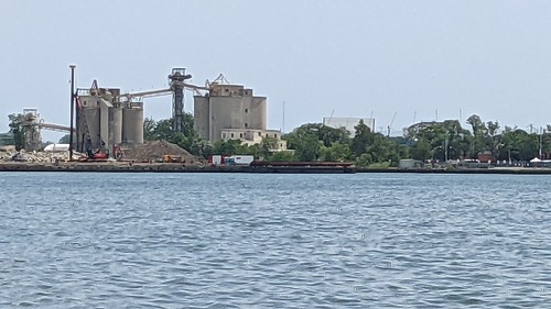 Villiers Island, in Toronto harbour, from Sugar Beach, 2021 07 01