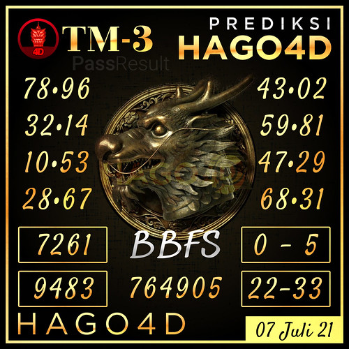 7. Prediksi Hago4D.com - Toto Macau P-3