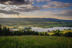 Vista photographed from the Belvédère du Moulin at Lac de l'abbaye in the Jura, France.