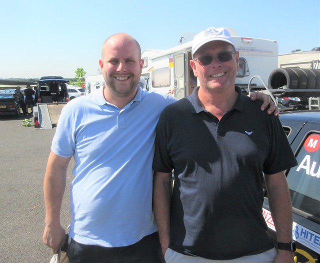 James and Dave Thomas were wlecome visitors to Snetterton