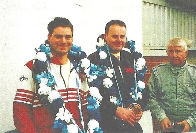 Roger and Kevin Evans 3rd and class winners Brands Mini Enduro 2002