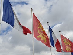 Flags of Normandy and FRance - Photo of Saint-André-sur-Orne