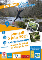 1er competition 2021, Ecotrail Vienne et Gartempe, 5 juin 2021, 8km, trail, 8em / 50 classés - Photo of Bussière-Poitevine