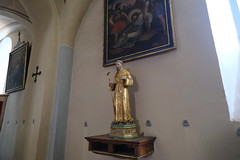 Statue de Saint Antoine le Grand @ Église Saint-Jean-Baptiste @ Arêches