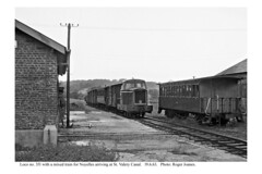 St. Valery Canal. No. 351 & train arriving for Noyelles. 19.6.63