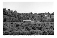 Uzerche (near). Railcar no. X249 approaching from Tulle. 21.6.63 - Photo of Lamongerie