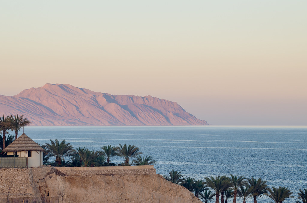 L'île de Tiran dans à Charm El-Cheikh, dans le détroit qui sépare le golf d’Aqaba de la mer Rouge