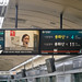 Seoul Metro Itaewon Stn next train passenger information displays