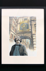 Gustave Flaubert au pied du Gros-Horloge