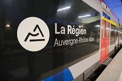 La Région Auvergne-Rhône-Alpes @ Gare SNCF @ Le Fayet @ Saint-Gervais-les-Bains - Photo of Cordon