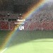 Rainbow inside National stadium singapore
