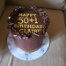 6inc chocolate ganache birthday cake