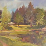 The Pavilion on Horseshoe Pond, Oil, 20" x 16", $1,200Janet Stolle,