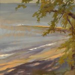 Lake Erie from Bay Village, Tricia Kaman, Oil, 20" x 16", $950
