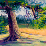 The Old Oak, Vivian Ripley, Pastel, 21.5" x 25.5", $850