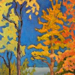 Bright Autumn, Carrie Lacey Boerio, Oil, 11" x 14", $475