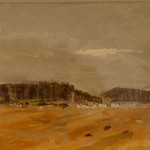 Looking North, West Chase, Edie Dean, Watercolor and Gouache, 2.5" x 3.5", $300