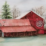 Smith's Famous Farm, Judith Duncan, Watercolor, 8" x 11", $850