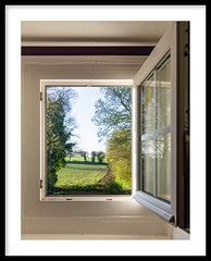 Through An Open Window - Photo of Corlay