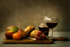 Section A1 4th Place Alex Hamer Fruit, Bread And Wine - Section 2 2021/22 Still Life & Table Top
