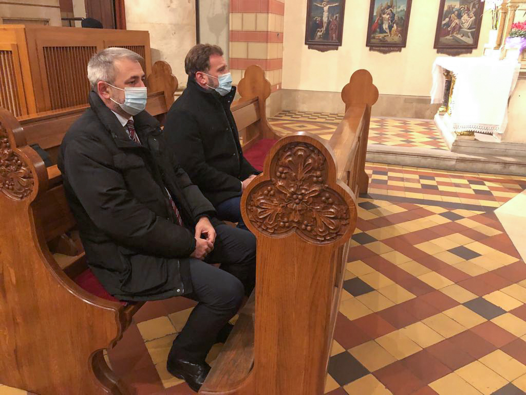 Ministar Banožića na Misi Zornici u Sarajevskoj katedrali