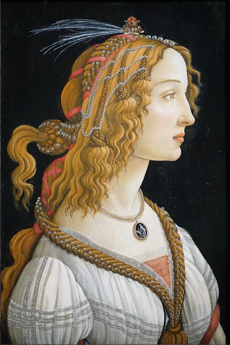 "La belle Simonetta" de S. Botticelli (musée Jacquemart-André, Paris)