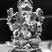 Bw macro of silver Ganesh #Ganesh #singapore #sonyA7R4 #canon100mmf2.8macro