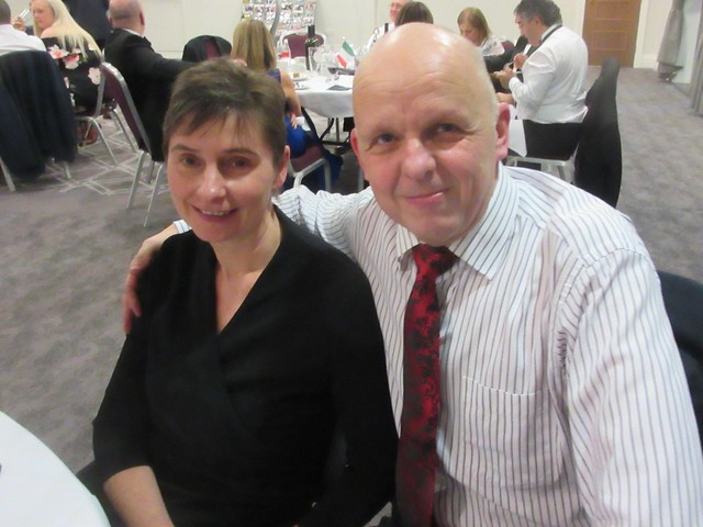 Dave Messenger and Julia Edwards loyal supports of the ARCA dinner