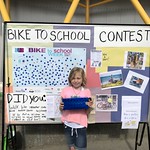 Bike to School contest at Larson