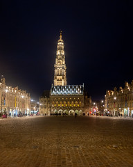 De nuit, Place des Héros, Arras - Photo of Saint-Nicolas