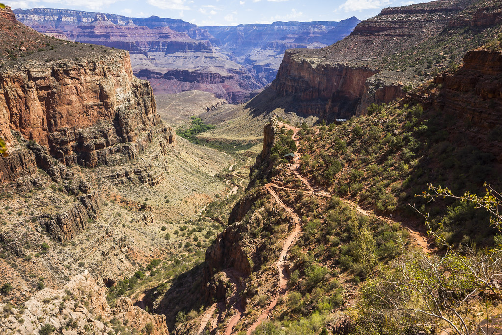 Sentier Bright Angel dans le Grand Canyon, Arizona