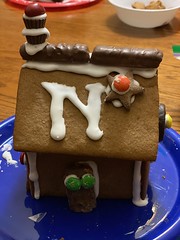 Go Navy gingerbread house