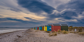 Findhorn Beach Huts in Colour