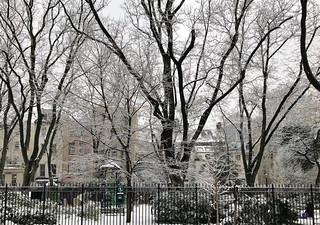 Cityscape in the snow - Chelsea, New York City