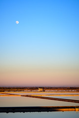 Moon Over the Salt - Photo of La Grande-Motte