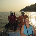 Ousmane guide & Lucy boat  Boffa Guinea DSeck 220119