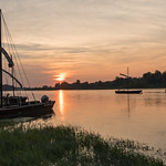 Sunset On The River Loire by John Fogarty