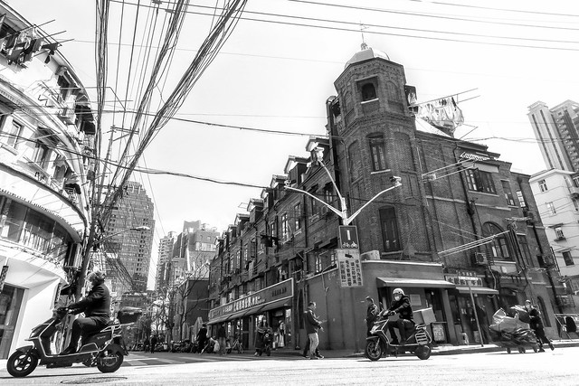 Street scene: the last calm on March 7, just before this wave of epidemics in Shanghai spiralled out of control.