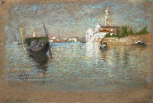 "Le Cimetière : Venise" de J. M. Whistler (Musée d'Orsay, Paris)