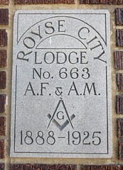 Masonic Lodge Cornerstone (Royse City, Texas)