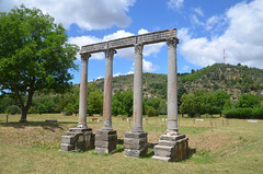 Colonnes de Riez, 4m high granite columns that belonged to a temple probably dedicated to Apollo, Colonia Julia Augusta Apollinarium Reiorum (Riez), Narbonensis, France