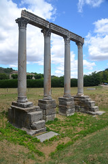 Colonnes de Riez, 4m high granite columns that belonged to a temple probably dedicated to Apollo, Colonia Julia Augusta Apollinarium Reiorum (Riez), Narbonensis, France