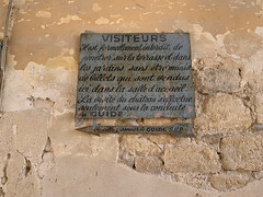 Un panneau à inscrire à l'inventaire des Témoins historiques