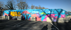 Graffiti sur palissade de chantier - Photo of Grattepanche