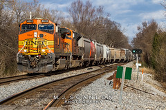 BNSF 4640 | GE C44-9W | CN Shelby Subdivision