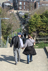 Les escaliers de la terrasse du Tréport