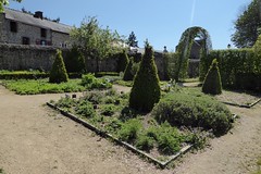 Reconstructed Medieval walled garden