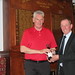 Paul Brennan Arcot Hall Nearest Pin Prize from Marcus Chisholm NDGL Chairman