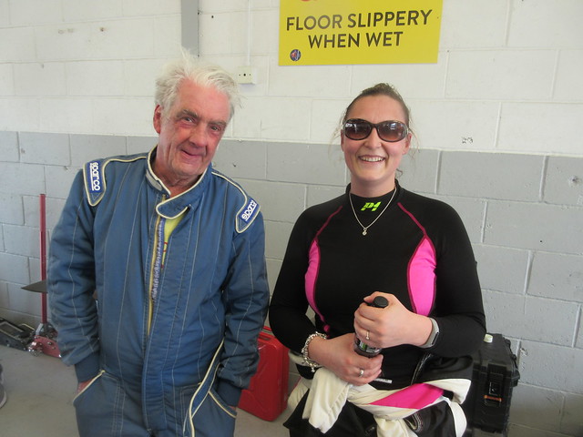 Andy Inman and Stacey Dennis look happy to be racing again