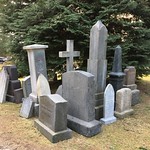 Cemetery Filming Fake Headstones